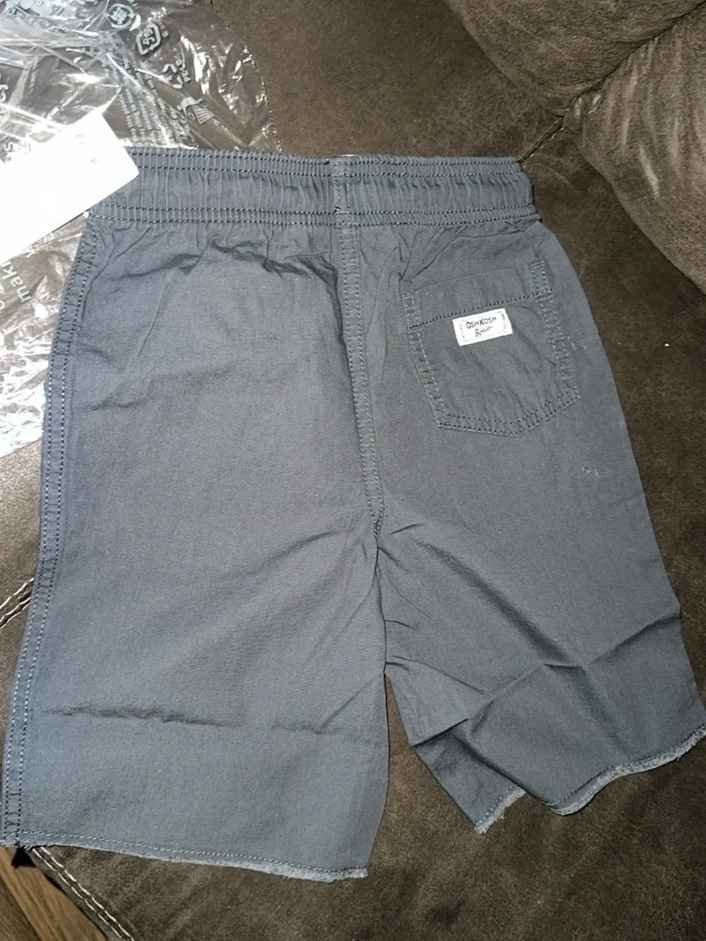 Elastic-Waist Flat Front Khaki Shorts for kids